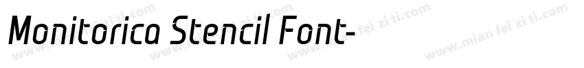 Monitorica Stencil Font字体转换